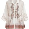 56570 (1) Chic Ethnic Print Blouse