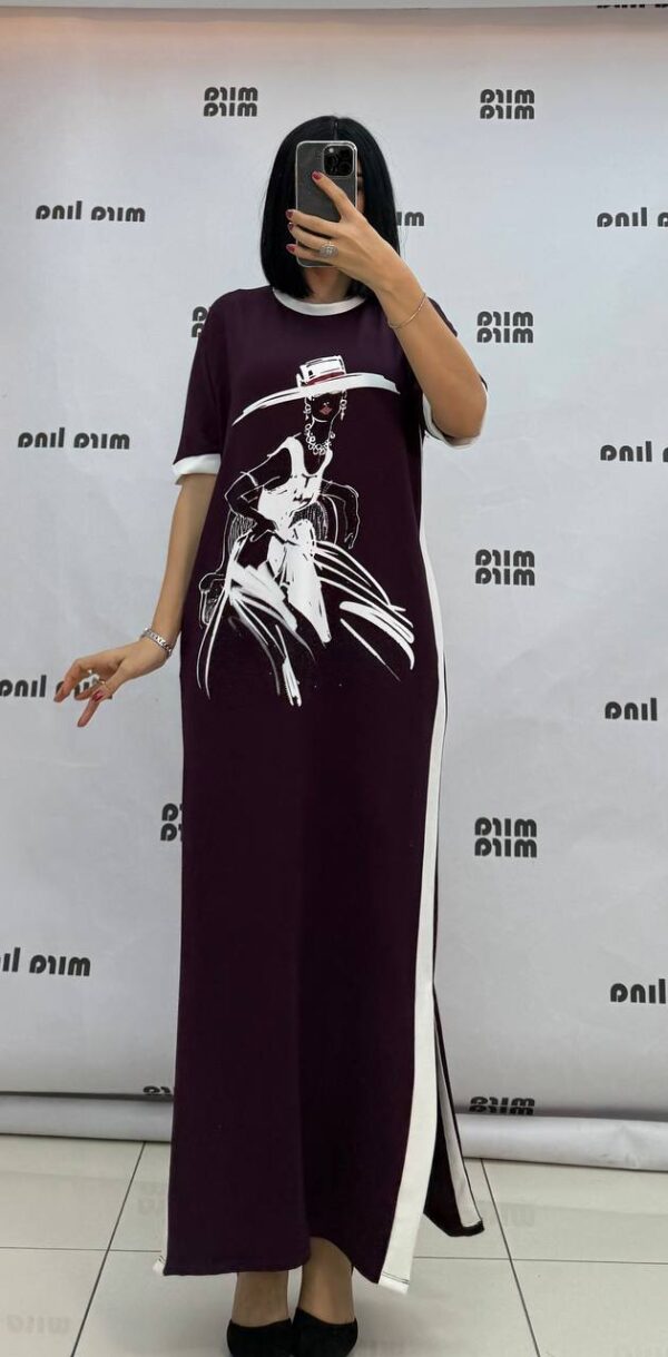 000263 MİRALİNA Cotton Dress Big Size