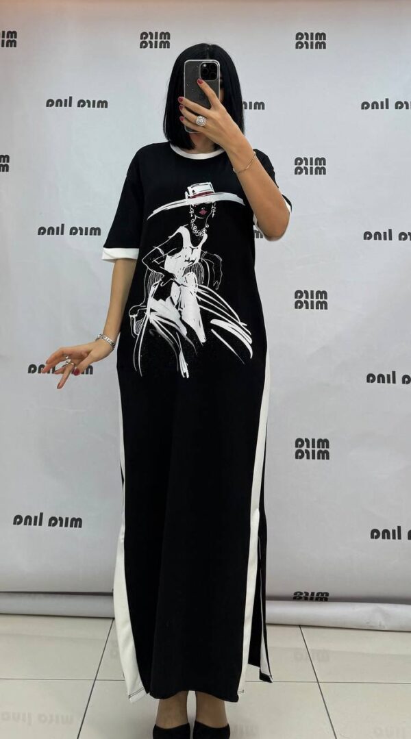 000263 MİRALİNA Cotton Dress Big Size