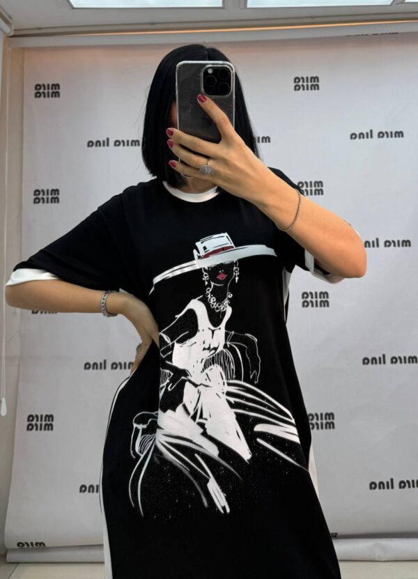 000263 MİRALİNA Cotton Dress Big Size