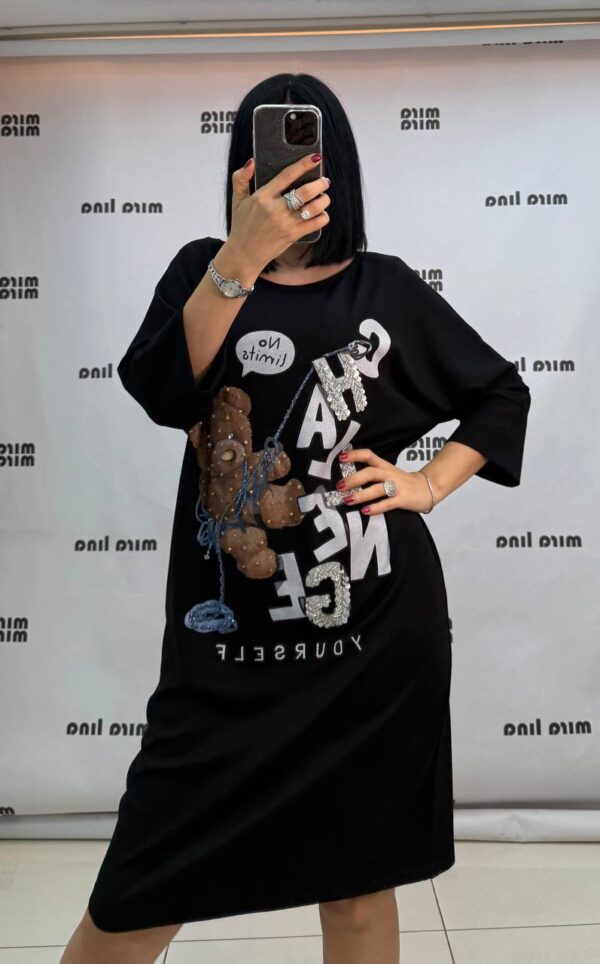 260031 MİRALİNA Cotton Dress Big Size