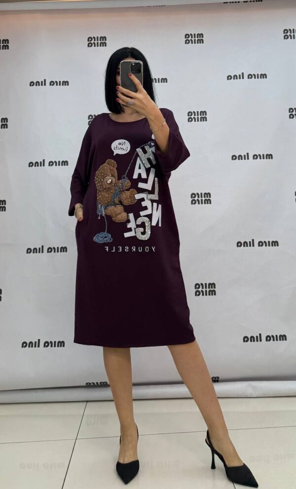 260031 MİRALİNA Cotton Dress Big Size