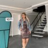 1071TATU Leopard Dress and Denim Jacket