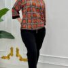7721LABELLA Big size Pattern Blouse