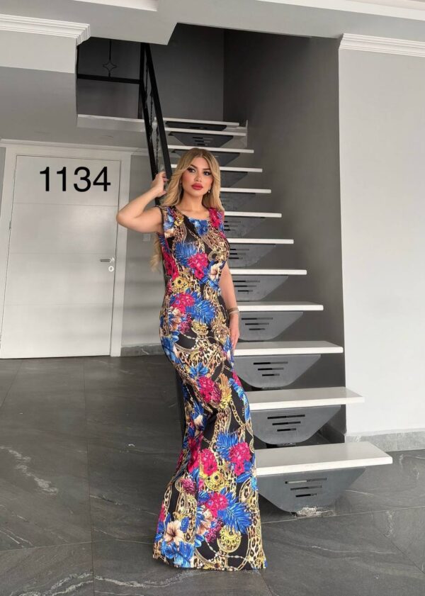 1134TATU Pattern Dress Small size