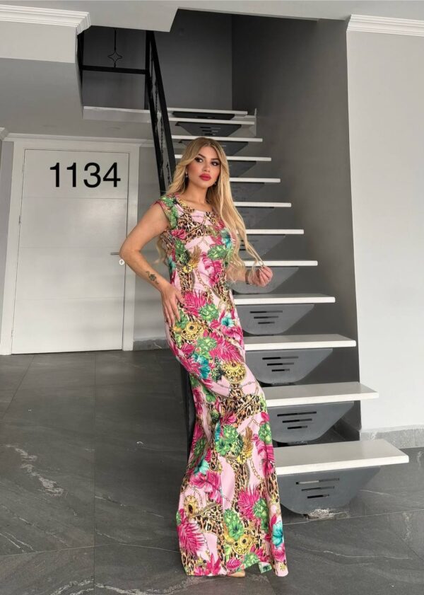 1134TATU Pattern Dress Small size