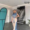 1018TATU Top and down Denim Cotton Small size