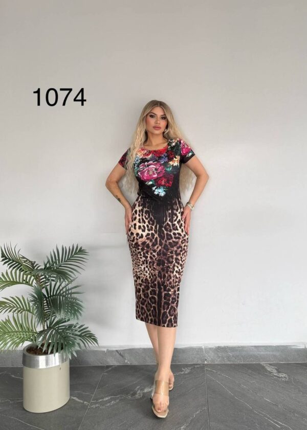 1074TATU Flower Pattern Dress
