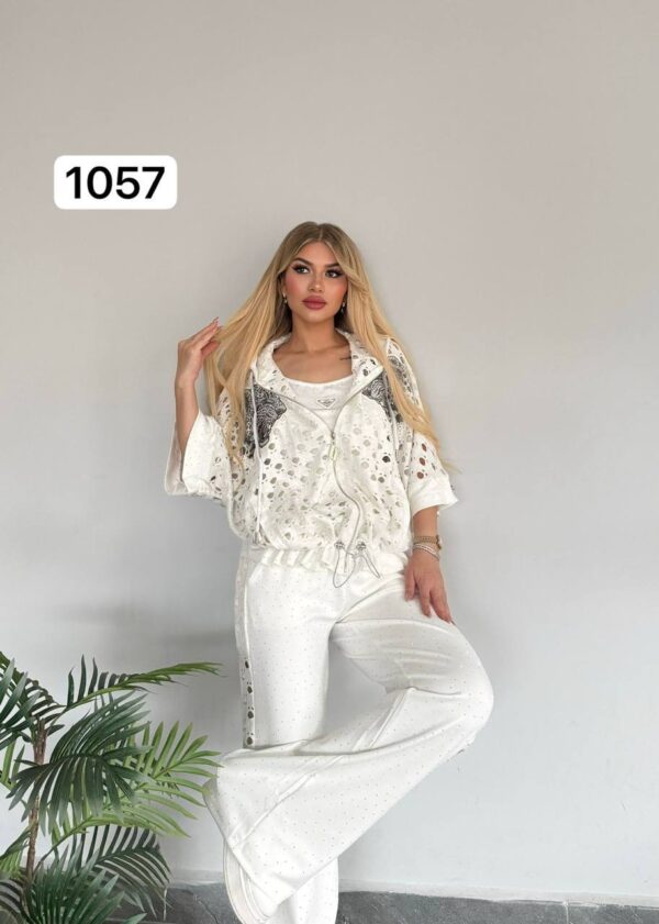 1057TATU Top And Down With Tshirt Cotton 3 pieces