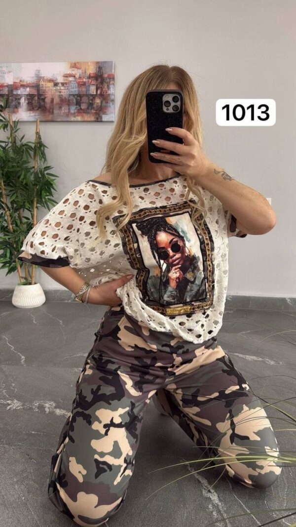 1013TATU Pattern Top and down Small size