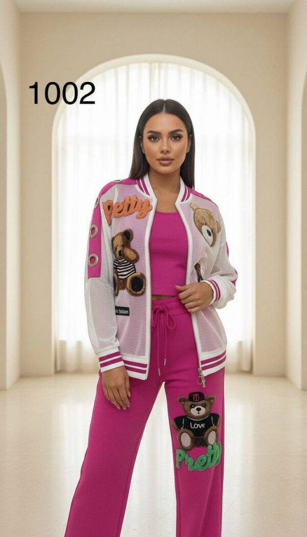 1002TATU Pattern Top And Down with Tshirt