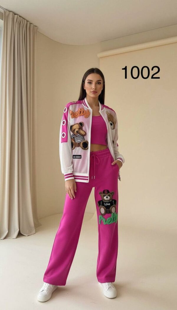 1002TATU Pattern Top And Down with Tshirt