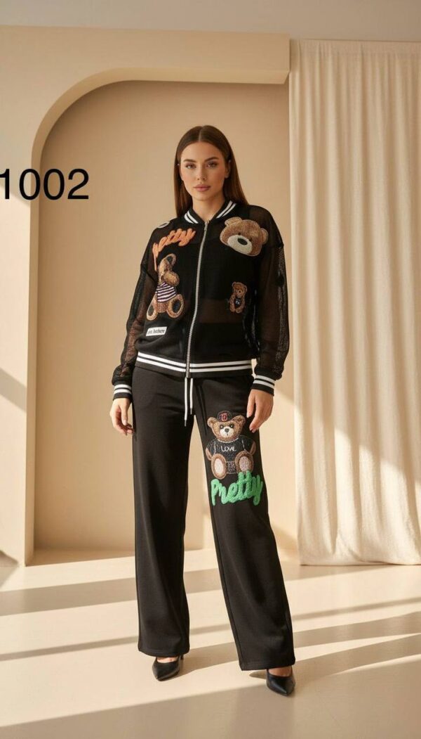 1002TATU Pattern Top And Down with Tshirt