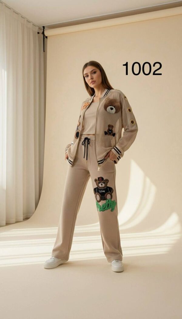 1002TATU Pattern Top And Down with Tshirt