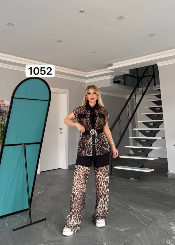 1052TATU Top and down With Vest 3Pieces