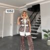 1052TATU Top and down With Vest 3Pieces