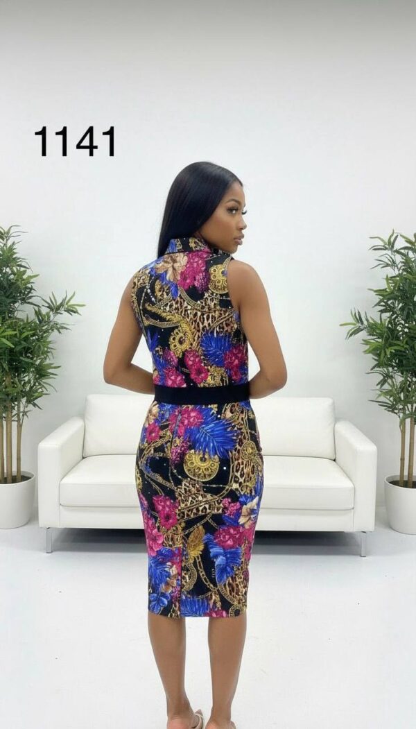 Top and Skirt Printed Two-Pieces 1141