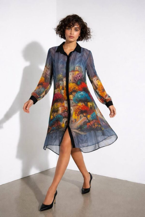 file_476.jpg Artistic Landscape Print Shirt Dress