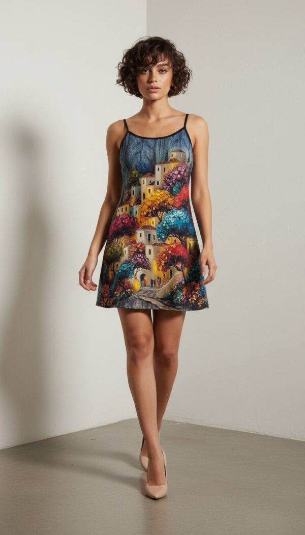 file_478.jpg Artistic Landscape Print Shirt Dress