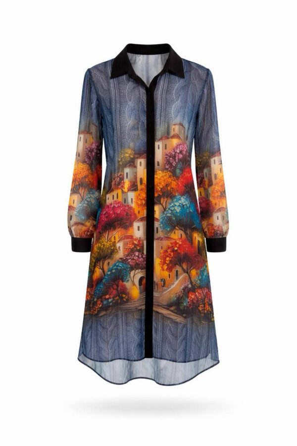 file_479.jpg Artistic Landscape Print Shirt Dress
