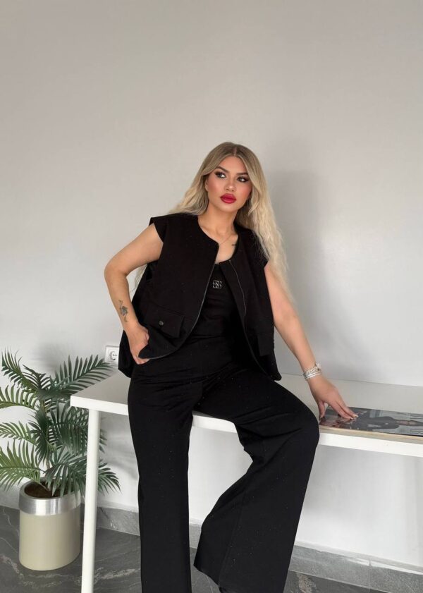 Cotton Vest Top and Bottom Three-Pieces