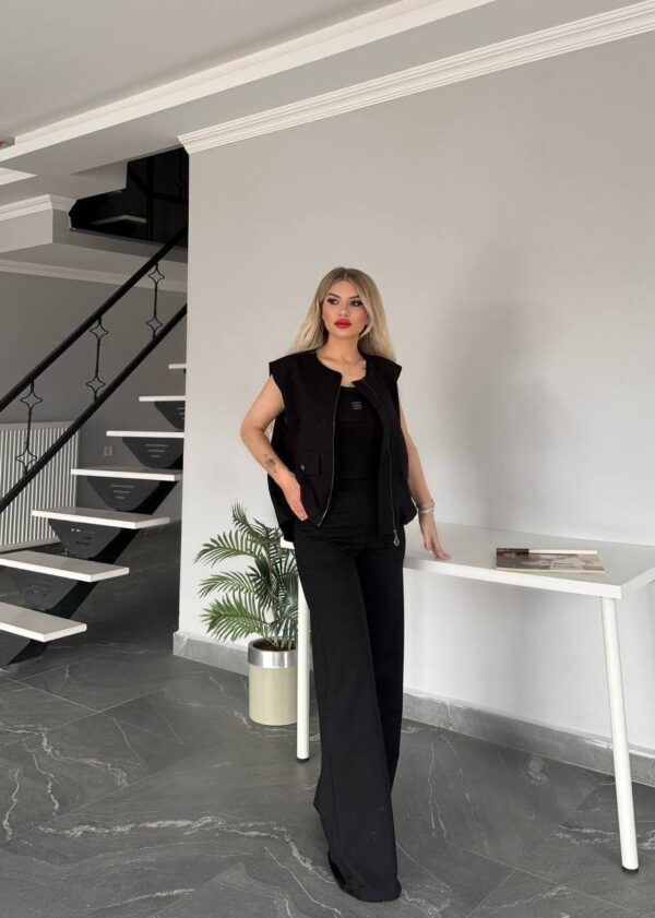 Cotton Vest Top and Bottom Three-Pieces