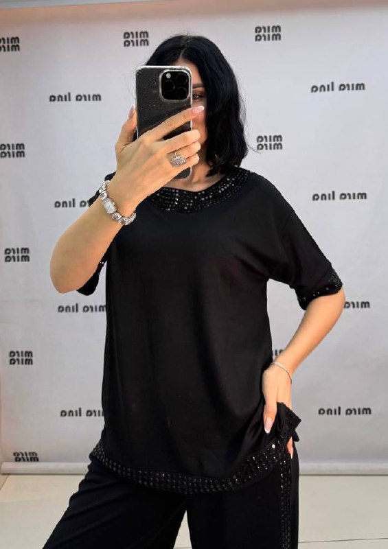 Stone Top and Bottom Two-Pieces Set Cotton