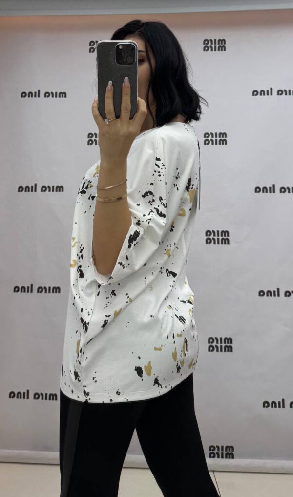 Flower Printed Cotton Blouse Big size