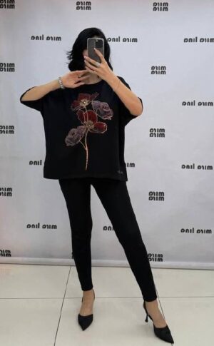 Cotton Blouse Big size Flower Printed