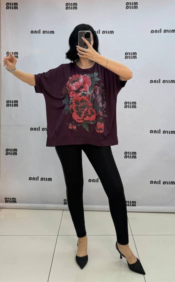 Cotton Blouse Big size Flower Printed