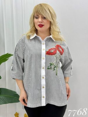 Flower Printed Shirt Big size