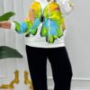 Butterfly Printed Blouse big size