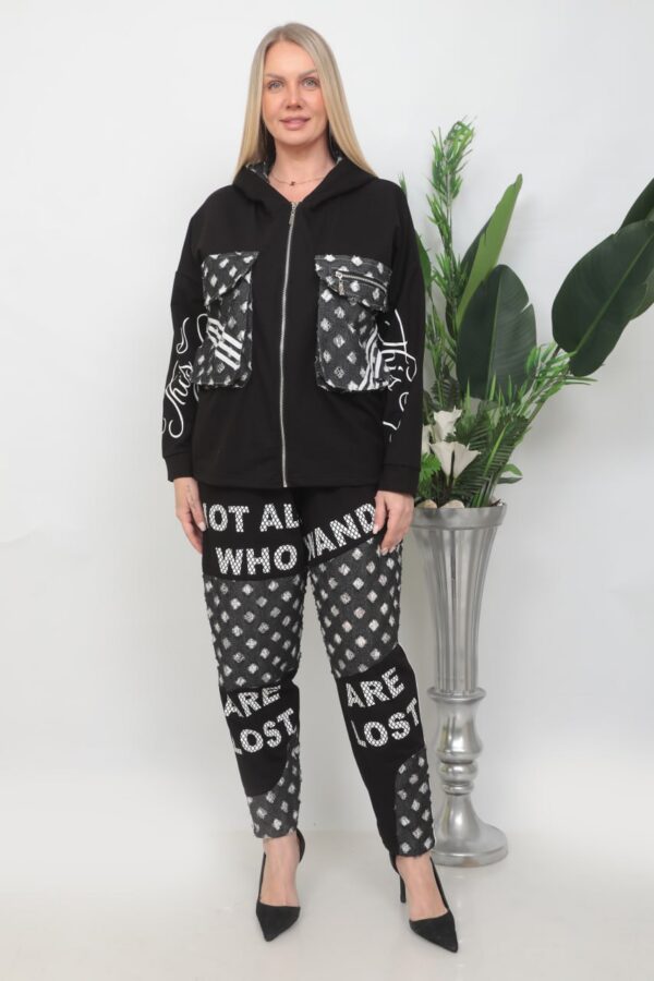 Jacket and Bottom Two-Pieces Set