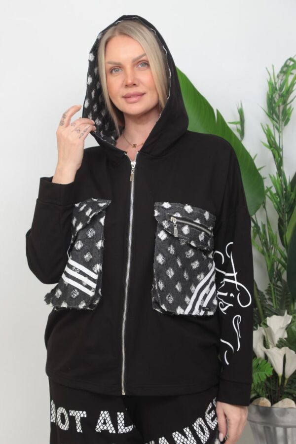 Jacket and Bottom Two-Pieces Set