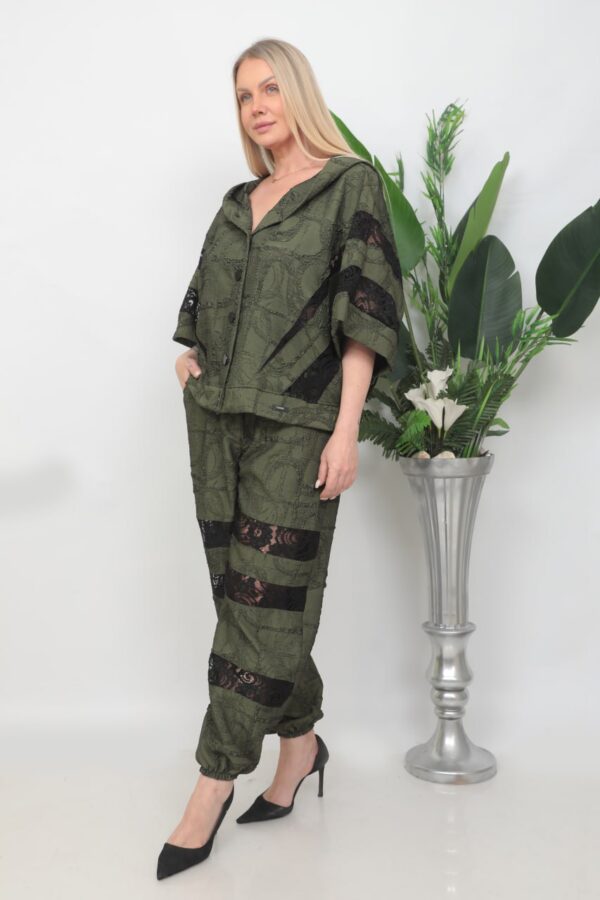 Jacket and Bottom Two-Pieces Set