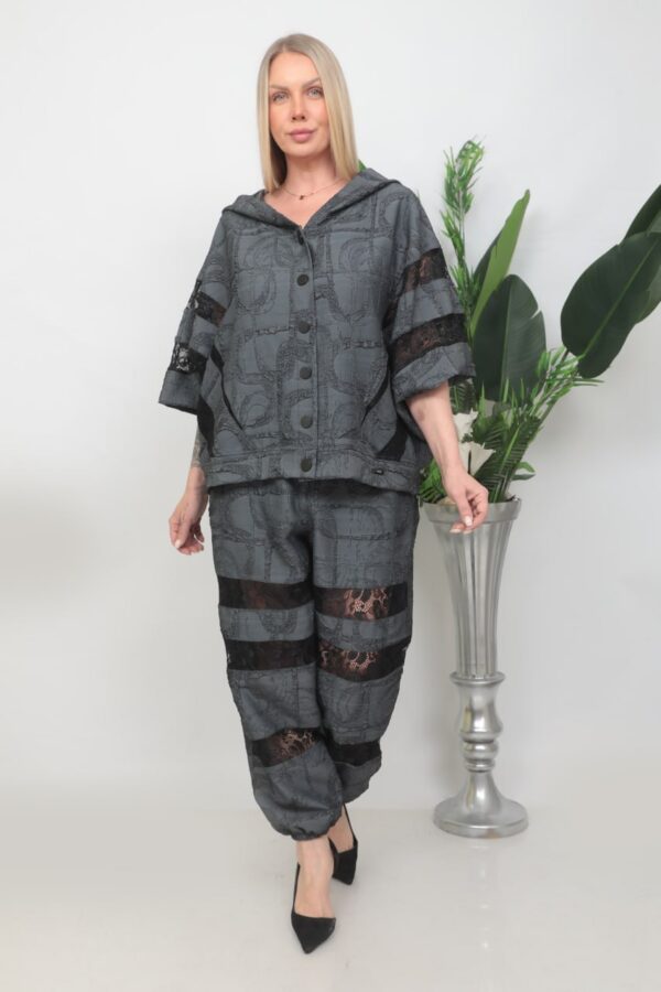 Jacket and Bottom Two-Pieces Set