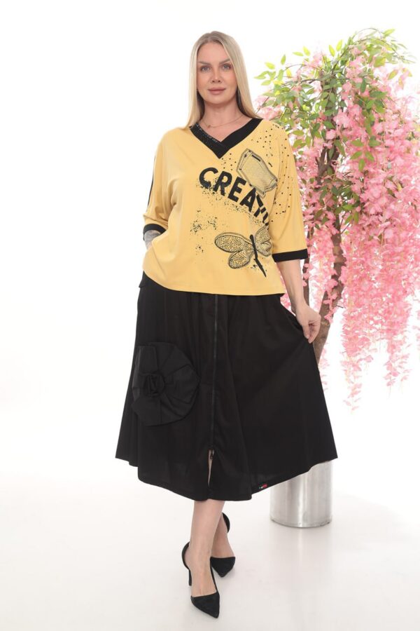 Top and Skirt Two-Pieces