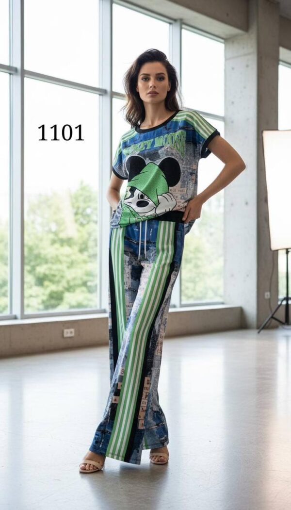 Women's Mickey Mouse Graphic Two-Piece Lounge Set