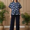 Women's Floral Print Two-Piece Top and Pants Set