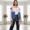 Women's Designer 3-Piece Metallic Jogger and Jacket Set