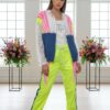 Women's Designer 3-Piece Metallic Jogger and Jacket Set