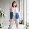 Women's Designer 3-Piece Metallic Jogger and Jacket Set