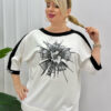Women's Graphic Print Batwing Sleeve Blouse