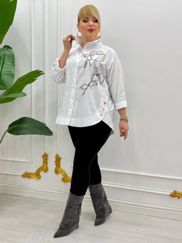 file_1129-1.jpg Elegant White Embroidered Floral Button-Down Shirt