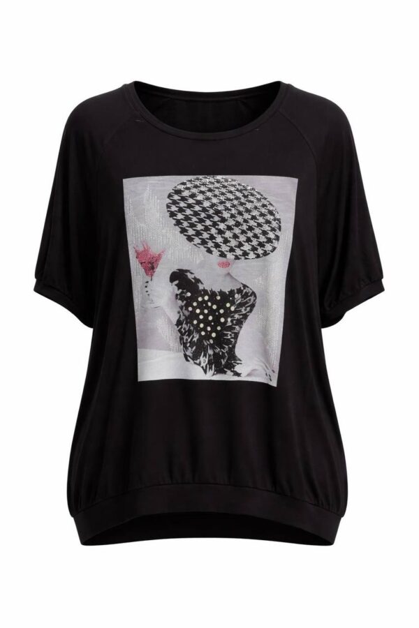 Women's Graphic Print Short Sleeve Wholesale Blouse