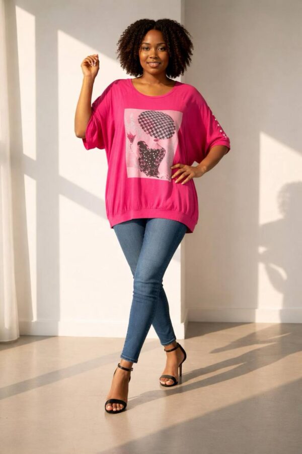 Women's Graphic Print Short Sleeve Wholesale Blouse