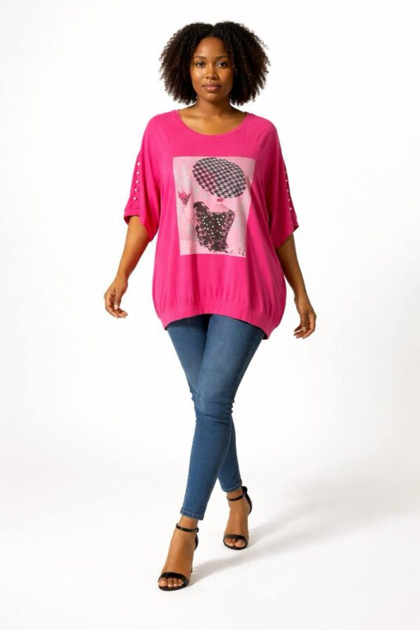 Women's Graphic Print Short Sleeve Wholesale Blouse