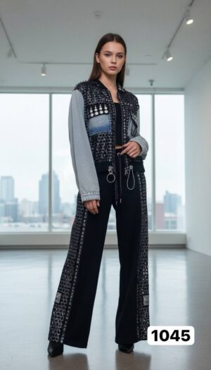 Premium Embellished 3-Piece Women's Streetwear Set