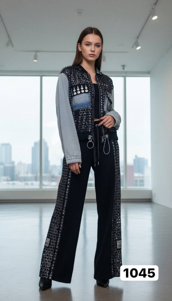 Premium Embellished 3-Piece Women's Streetwear Set