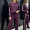 Women's Ribbed Knit Two-Piece Lounge Set